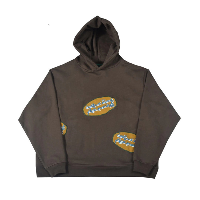 2021 New Heavy Fabric Kanye Cpfm.xyz Arabic Brown Hoodie Men Women 1:1 Top Quality Embroidery Patch Cpfm Pullover O46n