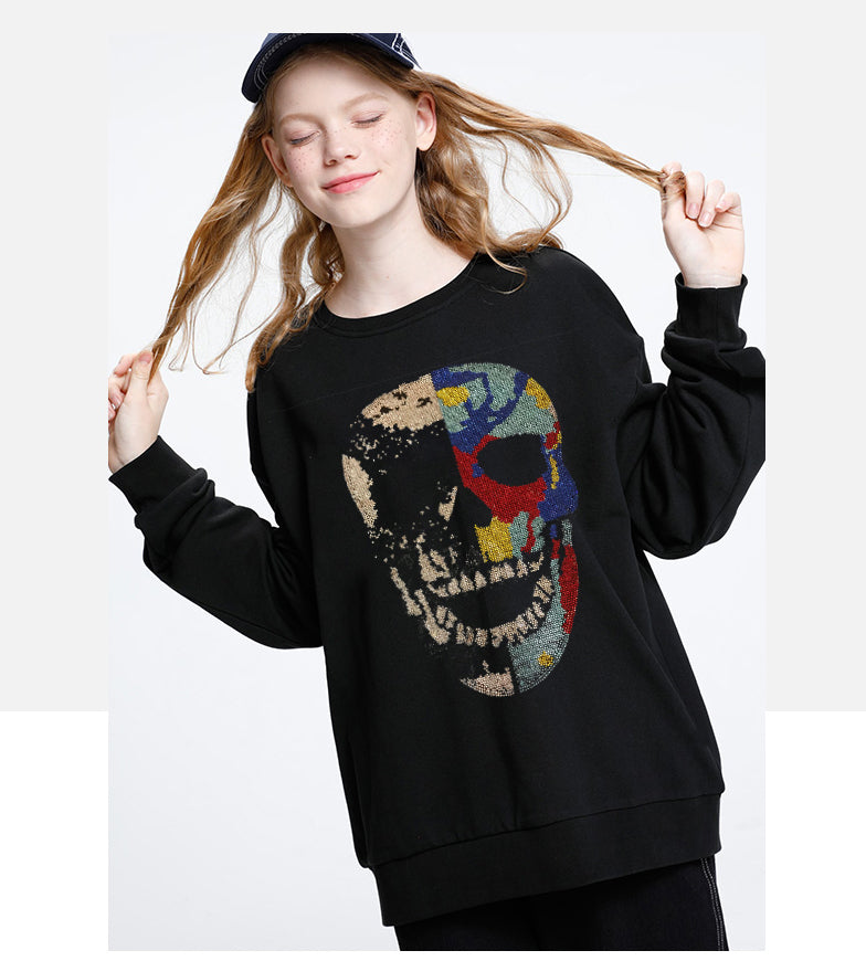 2021 New Hoodies Sweatshirts Diamond Pullover Stone Hot Winter Drill Fleece Streetwear Outwear 1ga7