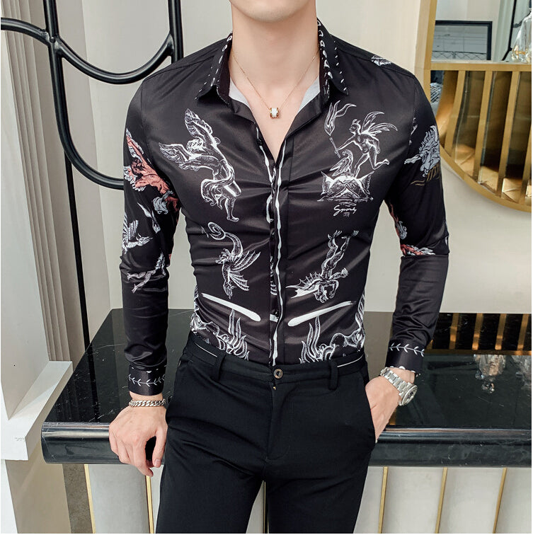 2021 New Occasional of the Summer Men Finest Cotton Regular Sleeves Long Sleeved Shirt Office Respirable Men&#039;s Shirts Yvz3