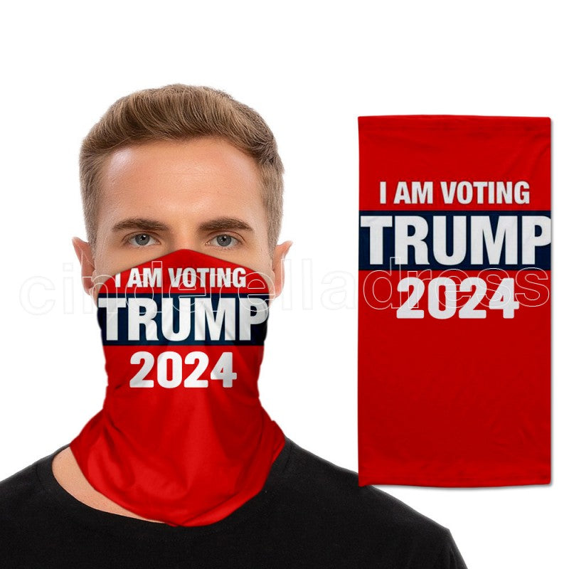 US Presidential Election Trump 2024 Magic Scarf Mask Cycling Masks Scarf Motorcycle Magic Scarves Headscarf Neck Outdoor Face Party Masks