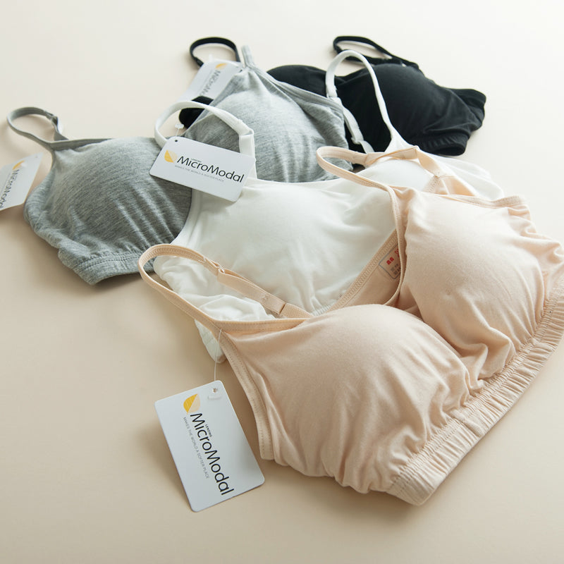 2021 New Modal Non-steel Ring Integrated with Chest Pad Suspenders Bra Sports Underwear Tube Top Short Vest Ux1j