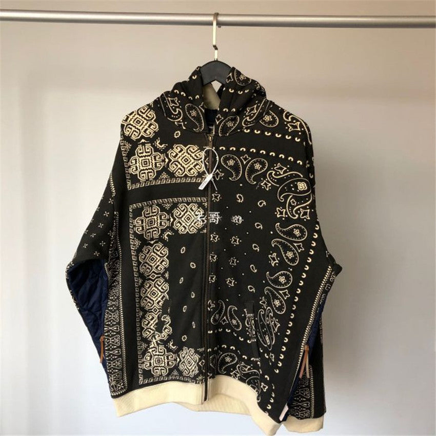 2021 New Heavy Tissue Male Kapital Hoodie Flower 1:1:1 Best Quality Pullovers Front Back Seam Japanese Streetwear Sweatshirts Fj6p