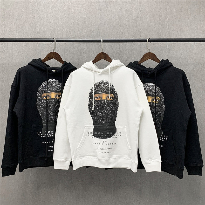 2021 New 20fw Ih Nom Uh Nit Male Mask Female 1:1 High Quality Digital Fingerprint with Loose Hoodie Sweater Vest 9mqf