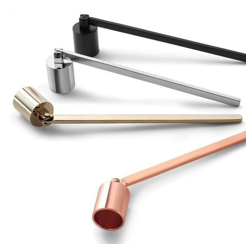 Stainless Steel Candle Flame Snuffer Wick Trimmer Tool Multi Colour Put Out Fire On Bell Easy To Use Wholesales
