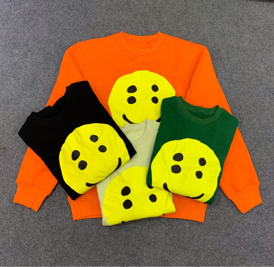 2021 New Cpfm W.w.c.d. Smile Face Printed Women Hoodie Hiphop Streetwear Men Cotton Sweatshirts Pullover Zdhq