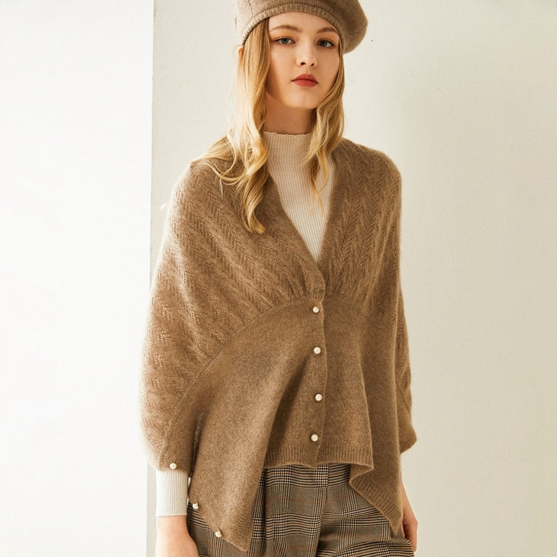 2021 100% Goat Cashmere Knitting Jackets 3colors 150cmx60cm Women Scarf Soft and High Quality Female Standard Jumpers Ladies Tops 96sq