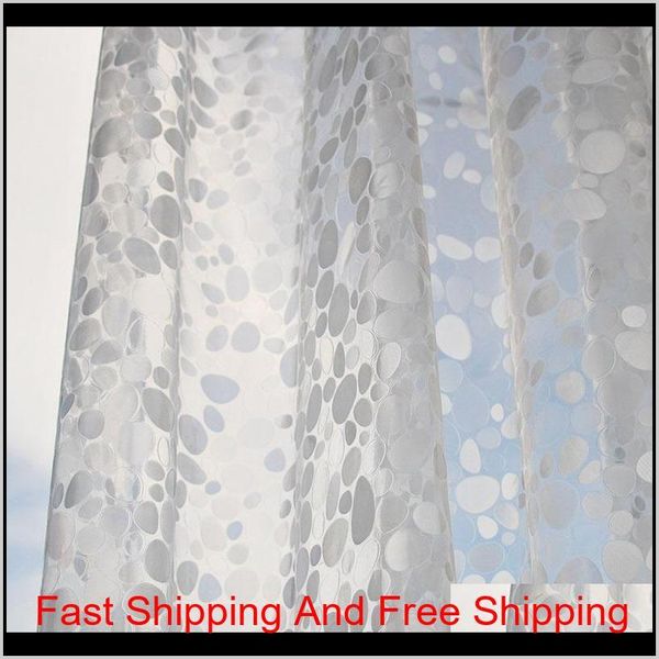 Ufriday Pvc 3d Waterproof Shower Curtain Transparent White Clear Bathroom Curtain Bath With qylcXA bdesports