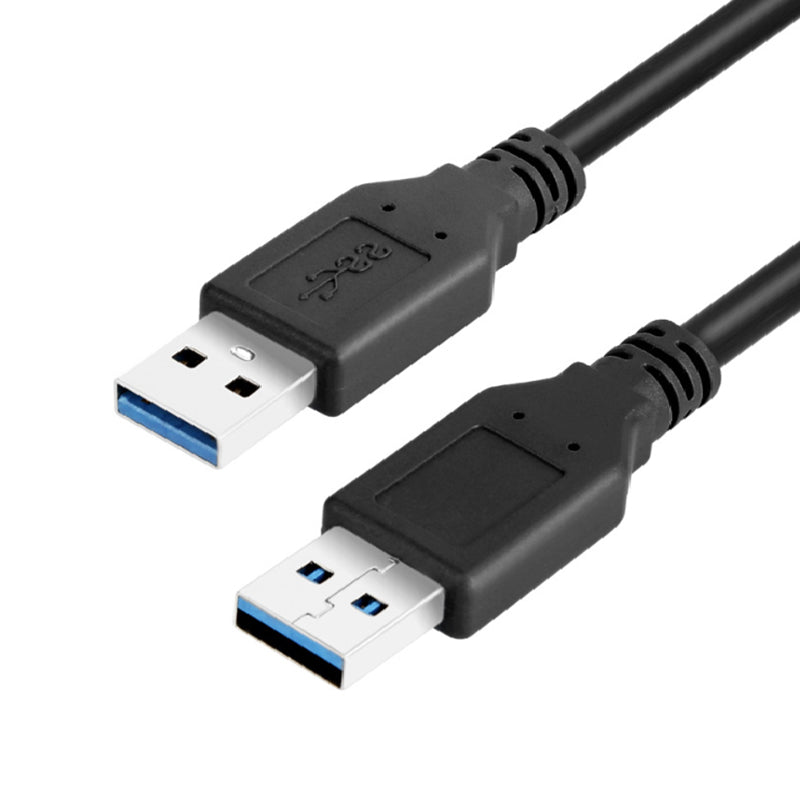 USB 3.0 Cable USB A Male to Male Cable Double End USB Cord Compatible with Hard Drive Enclosures DVD Player Laptop Cooler