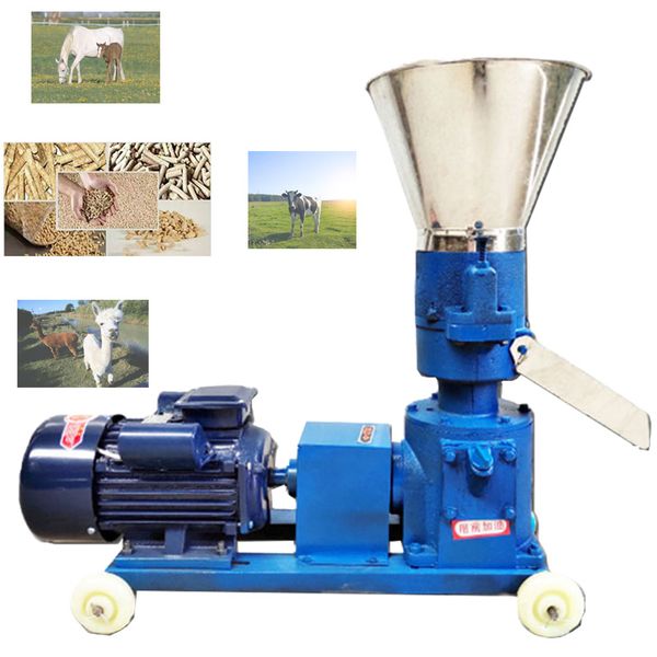 KL-125 Pellet Machine Domestic Grain Breeding Equipment Animal Food Maker Livestock Feed Granulator Biomass Pellet Machine 100kg-h-120kg-h