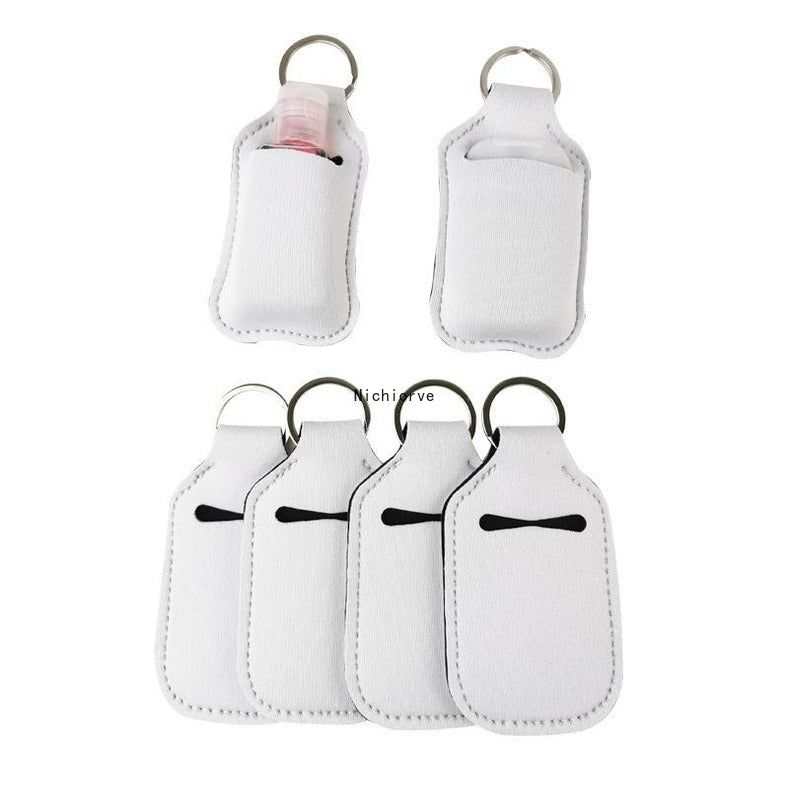 1pc 30ml sublimation blank Neoprene perfume bottle holder SBR blank hand sanitizer bottle set perfume bottle holder keychain gift FY4285