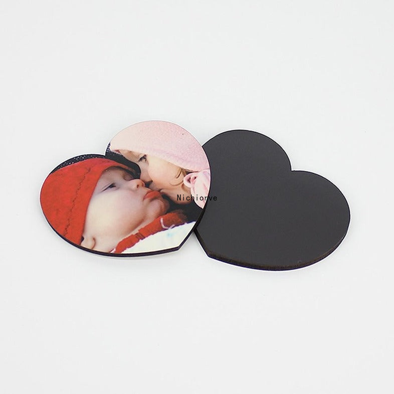 fast Valentine&#039;s Day Sublimation Blank Fridge Magnets 10 Styles DIY Blanks Lovely Soft Refrigerator Magnet Home Furnishing Decorate FY4400