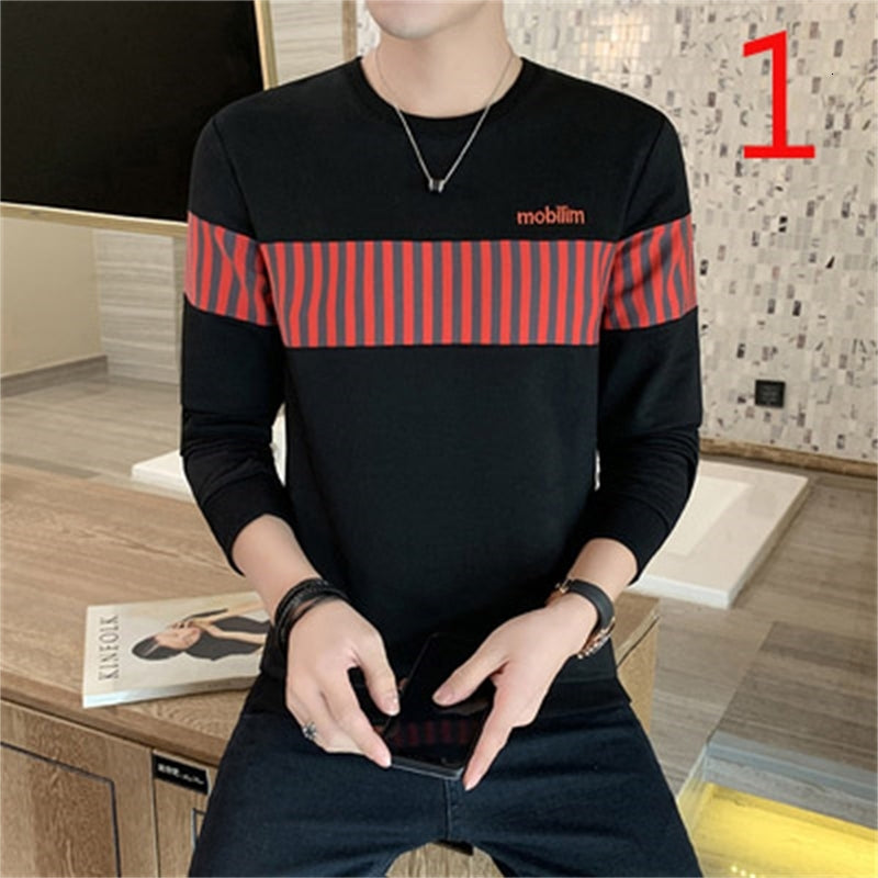 2021 New Short-sleeved T-shirt Tide Men&#039;s Ny Summer Slim Half-sleeved Knitted Lapel Youth Au8w