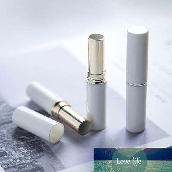10pcs White Gold Silver Round Direct Hot Filling Lipstick Tube Lip Balm Container Empty Lipstick Shell Packaging Homemade