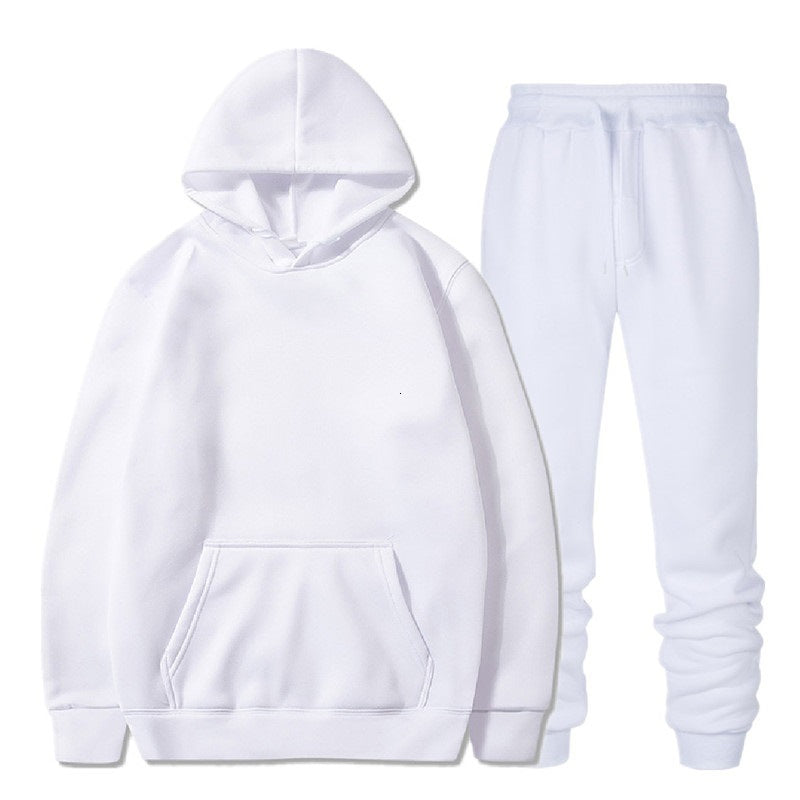 2021 New Fashion Solid Color Suit Spring Autumn Men&#039;s Street Wear Skateboard Hoodie Up and Down Vsyz