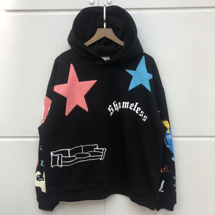 2021 New Foam Printing Cactus Plant Flea Market Hoodie Men Women Stars Cpfm.xyz Pullover Sweatshirts G6ua