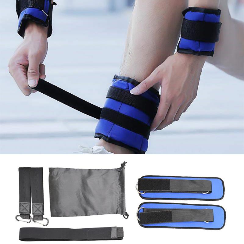 Ankle Support 6pcs Wrist Weights Adjustable With Steel Sand Filling Running Walking Exercise Legs Strength Recovery Training