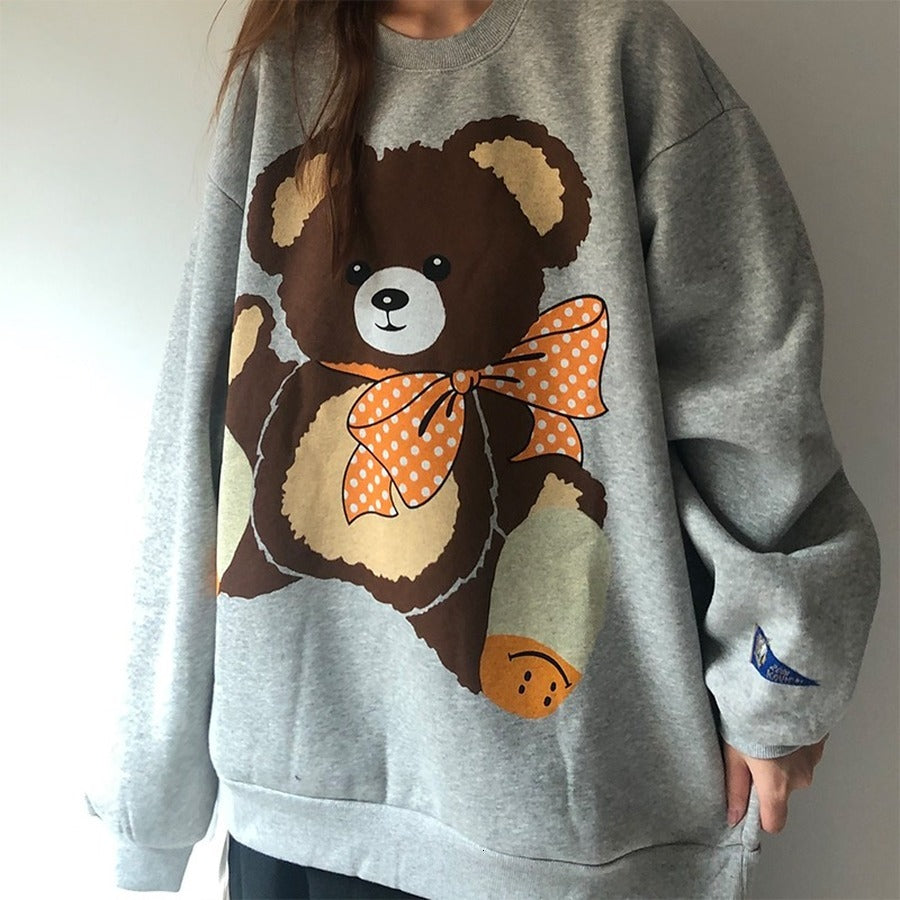 2021 New Bears Kapital Sweatshirts Men Women Hoodie Crewneck Skateboard Mens Japanese Streetwear Na54