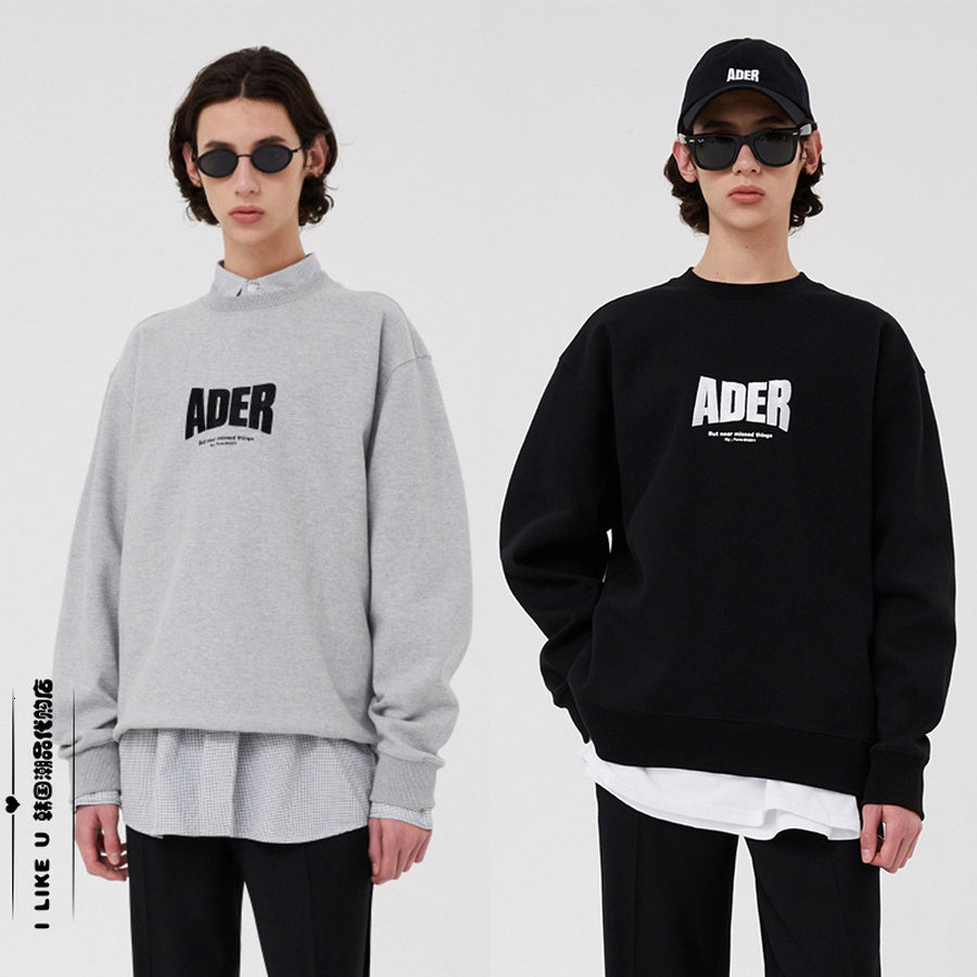 2021 New Error Sweatshirts Men Women Front Adererror Hoodie Crewneck Back Blue Z-stitch Ader Pullovers 15y6