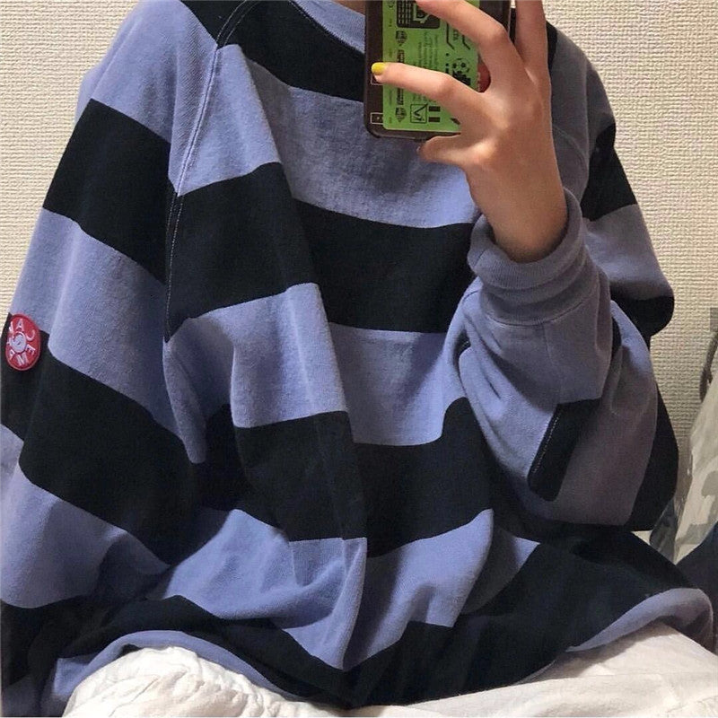 2021 New Fw C.e Cavempt Stripe Overdye Crewneck Mens Woman Sweatshirts Cav Empt Hoodie 3p82