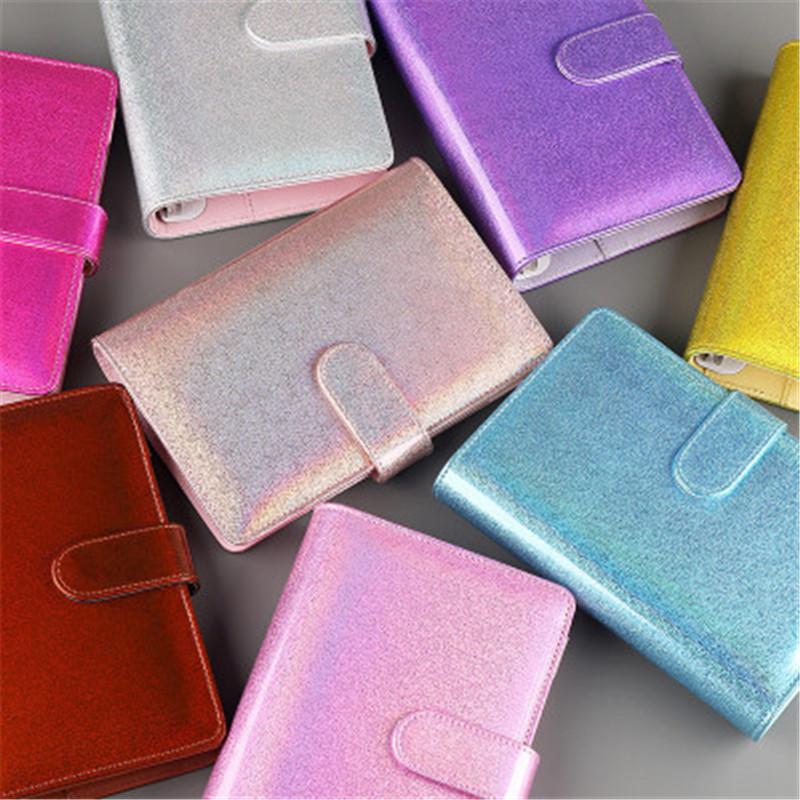 A5-A6 Colorful Creative Waterproof Macarons Binder Hand Ledger Notebook Shell Loose-leaf Notepad Diary Stationery Cover School Office