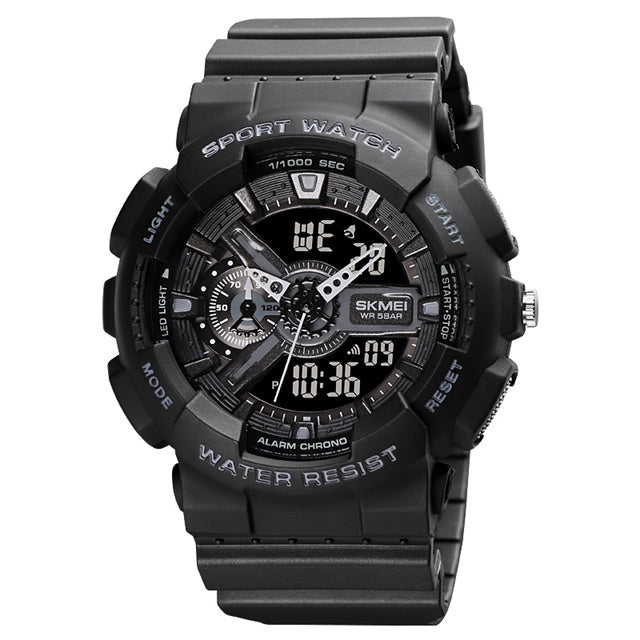 SKMEI Youth Fashion Digital Watch Men Shockproof Waterproof Dual Wristwatches LED Chrono Alarm Clock Mens Watches Cool Hour 1688