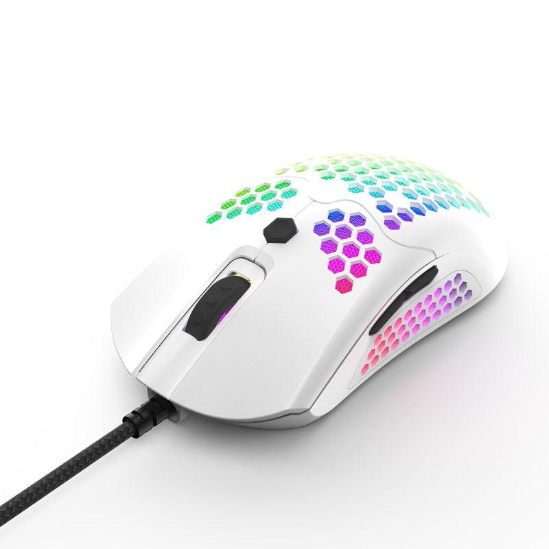 Mice M5 Hollow-out Honeycomb Shell Gaming Mouse Colorful RGB Backlit Light Wired
