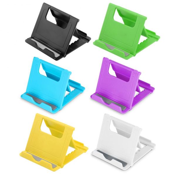 Multi-Angle Universal Adjustable Foldable Cell Phone Tablet Desk Stand Holder Smartphone Mobile Phone Bracket 6 Colors