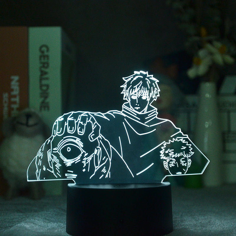 Decorative 3D Desk Lamp Touch Switch Night Light LED Anime Gojo Satoru Nightlight Jujutsu Kaisen Bedroom Decoration Kids Fans Gift