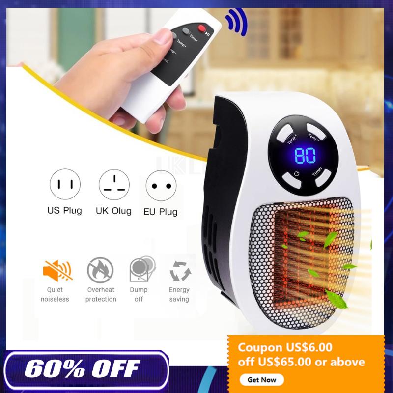 Electric Hair Brushes Fan Heater For Home 500w Mini Portable Heaters Bedroom Heating Warm Air Office Room Handy Warmer