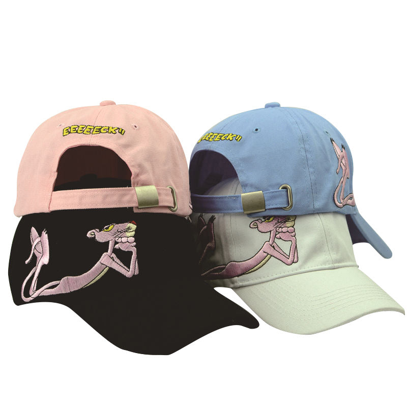 Blue Panther Cap Baseball Hats Female Outdoor Sun Visor Summer Men Women Trend Cotton Embroidered