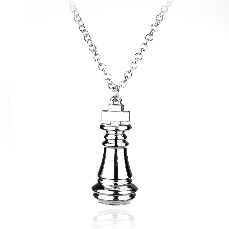 Pendant Necklaces Anime Games No Game Life Chess Necklace Silver Plated For Fans High Quality Fashion Jewelry