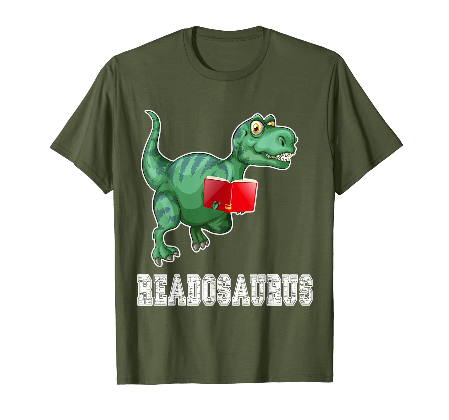 Reading Dinosaur - Comic Cartoon Books Passion T Shirt