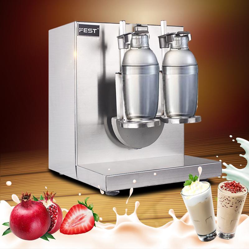 Blender Double Cup Shaker Machine Boba Milk Tea Shaking Bubble Mixer Blenders Stainless Steel Commercial