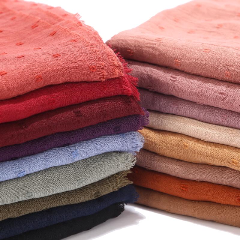Scarves 10pcs-lot Women Hijab Scarf Viscose Wraps Islamic Headband Solid Color Muslim Hijabs