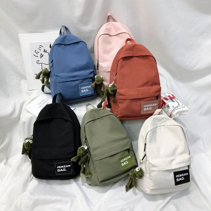 Backpack GNWXY Fashion Mini Waterproof Nylon Travel Small Backpacks Cute Casual School Bags Send Doll Drop