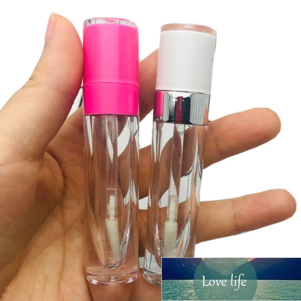 5ML Empty Clear Lip Gloss Bottle,Rose gold collar DIY Plastic Lipstick Professional Beauty Makeup