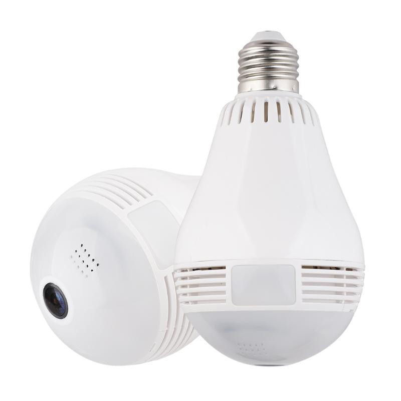Cameras 360 Degree Bulb Camera Security Wireless Lamp Fisheye Panoramic HD Support WIFI Network Remote Monitor