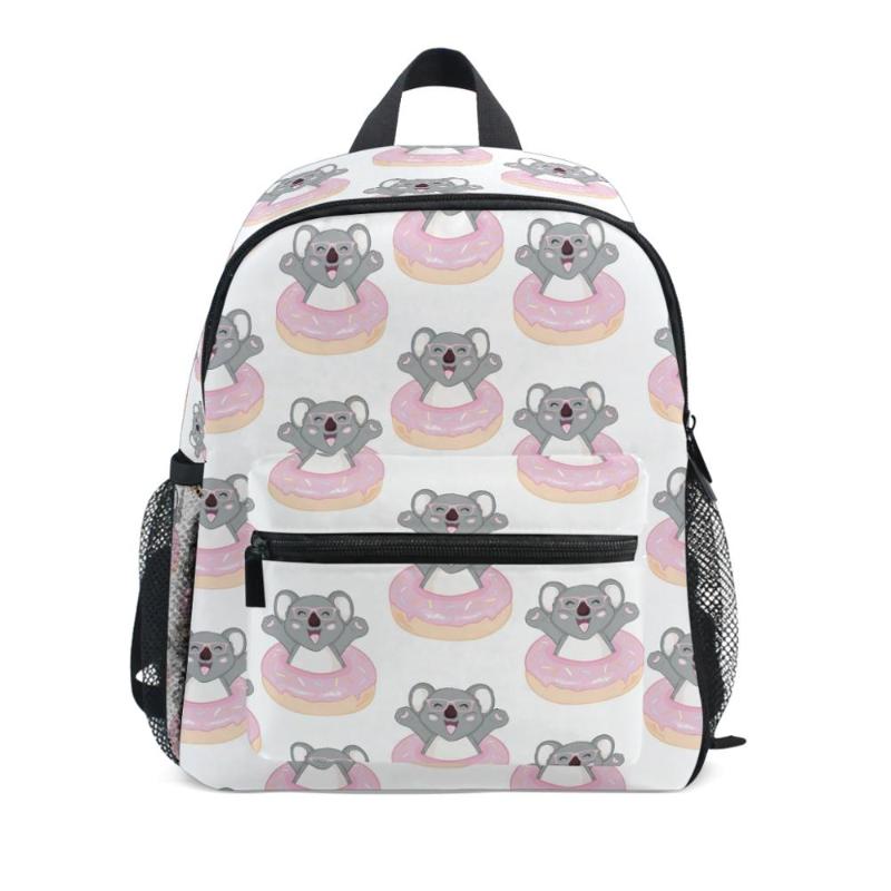School Bags Children For Boys Orthopedic Kids Koala Bear Print Primary Waterproof Backpacks Anti-shedding Schoolbags