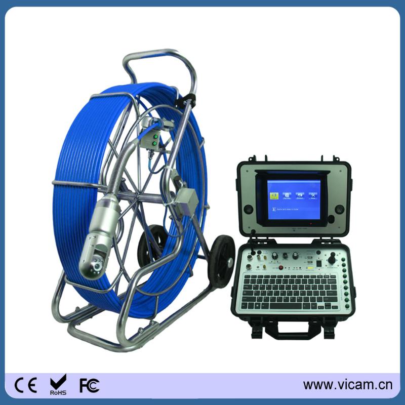 Cameras 9mm Rigid Rod Sewer Pipe Video Inspection Camera Pan Tilt Plumbing Snake With 512hz Transmitter V8-3288PT