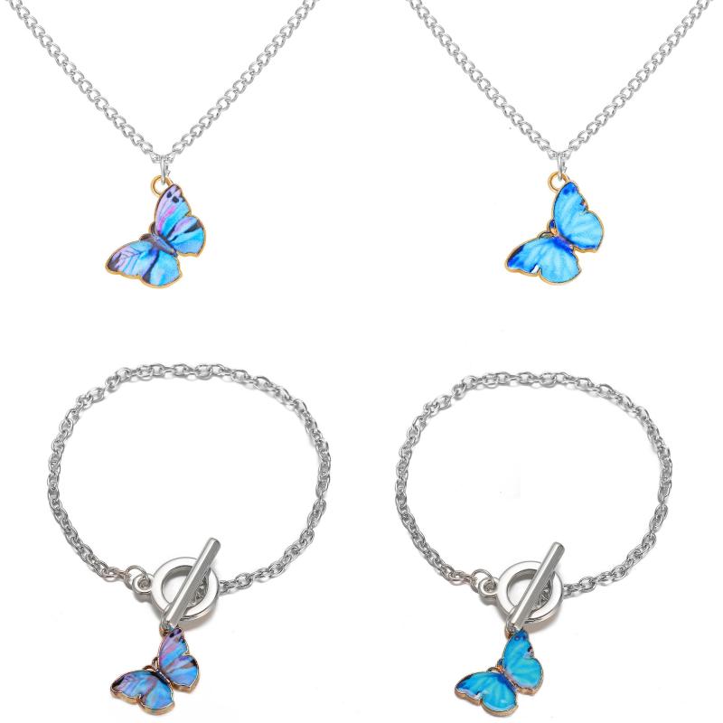 Pendant Necklaces Butterfly Necklace For Women Ladies Animal Choker Cocktail Party Jewelry Birthday Christmas Gifts Glamour Female