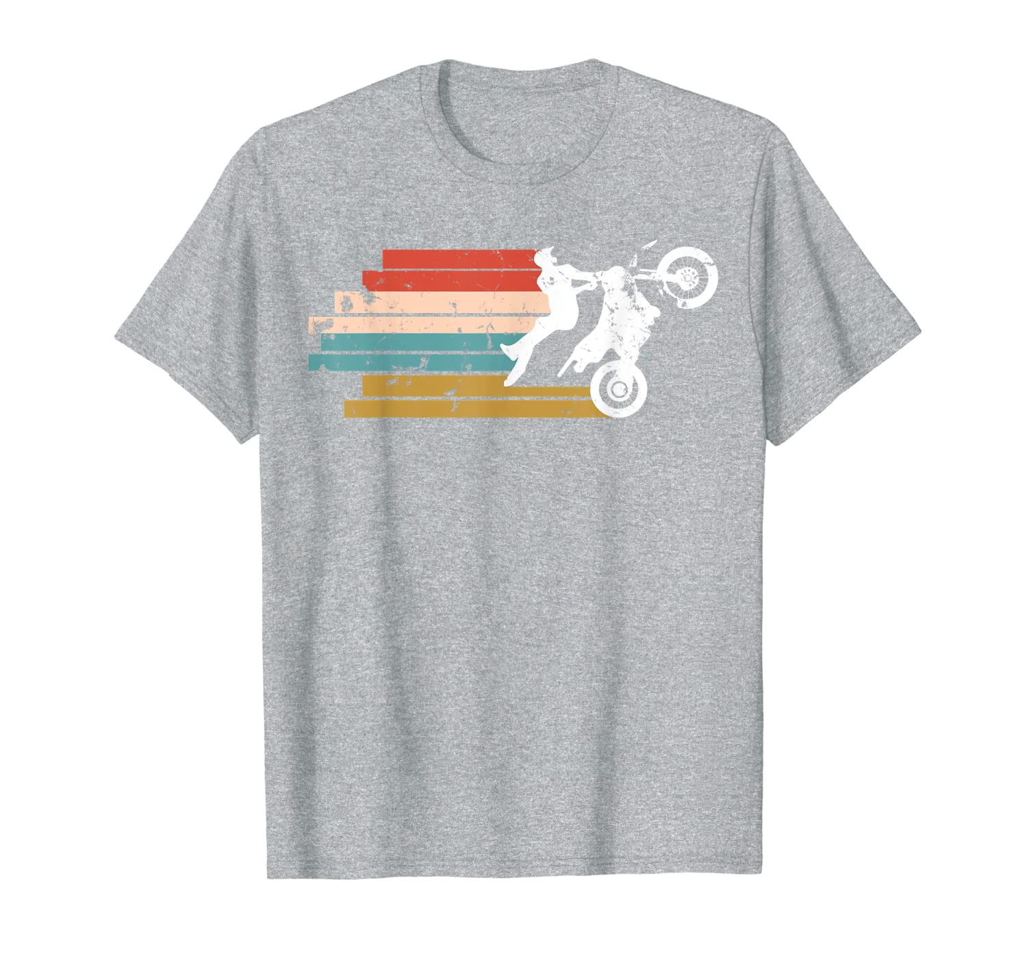 Vintage Motocross Dirt Bike Silhouette T-Shirt Gift