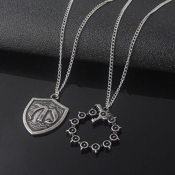 Pendant Necklaces Classic Anime The Seven Deadly Sins Dragon Meliodas Nanatsu No Taizai Men Punk Choker Jewelry Accessories
