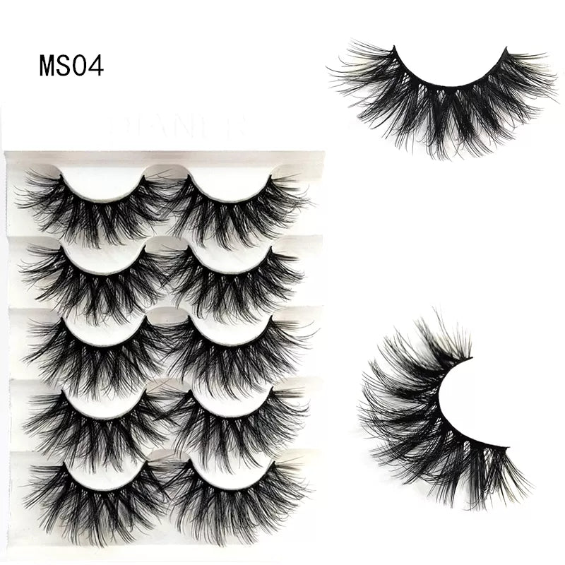 20mm 3D Faux Mink Eyelashes Natural Long Soft Lashes Make Up Tools Fluffy Eyelash Extension For Beauty