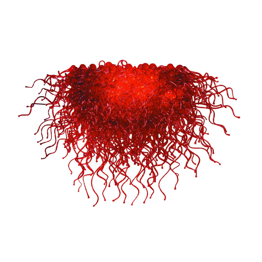 Contemporary Pendant Lights Lamp Chandeliers Light for Home Decoration Led Bulbs Lamps W100XH100 cm Hand Blown Glass Crystal Chandelier Lighting