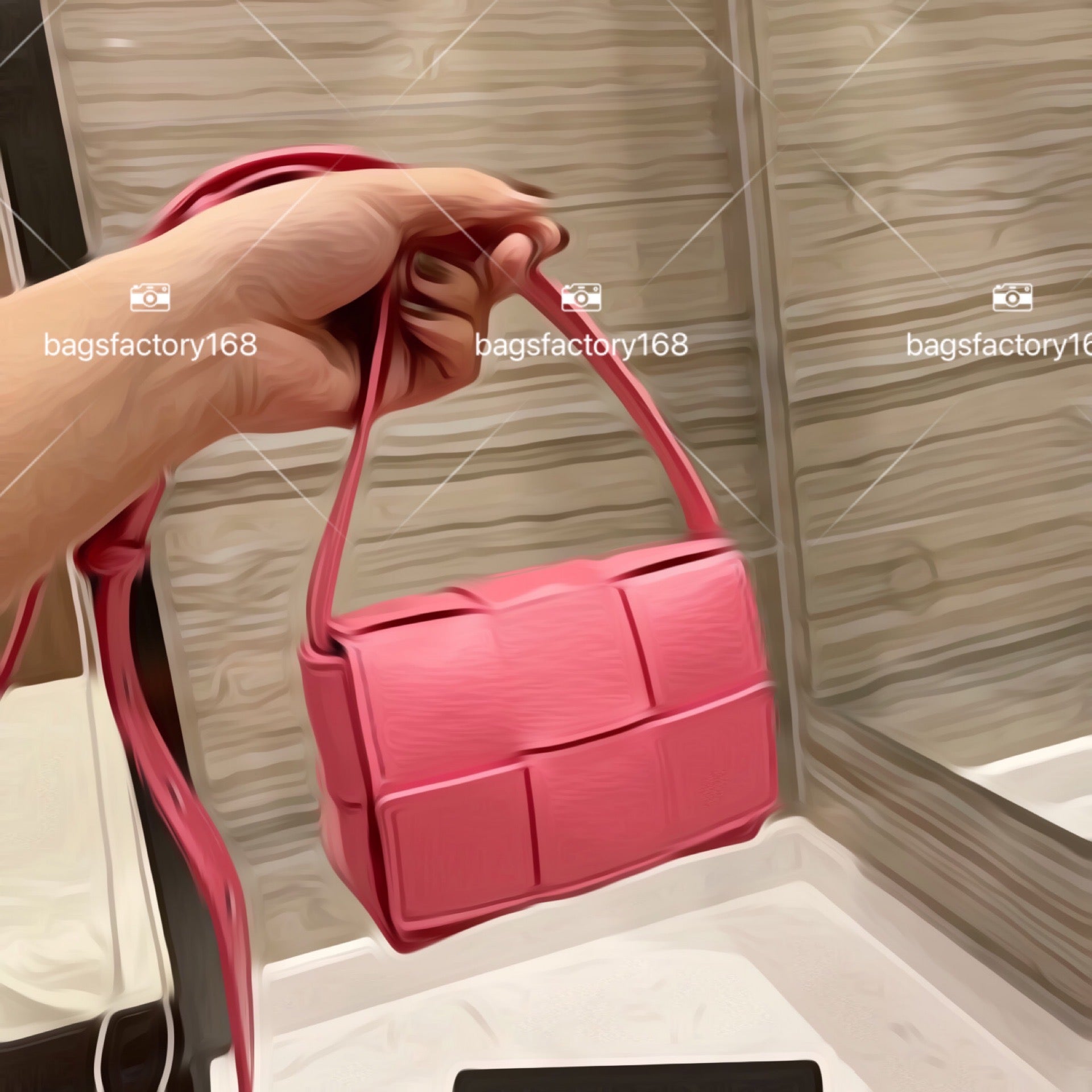 High Quality Woven Small Square Bag Multi-functional Cross-body Bags Purse Soft And Practical Knitting Shoulder Basg Cowhide Multi-color Pockets Pac