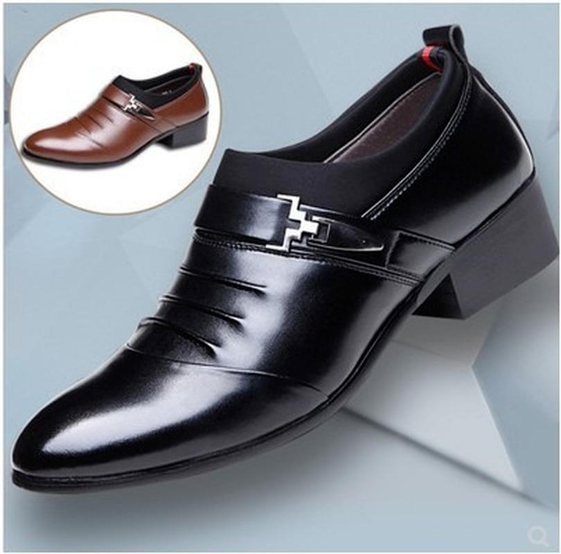 Dress Shoes Youth Trendy Shoes, Business Casual Men&#039;s Korean Version Of All-match British Pointed Toe Breathable Soft-soled