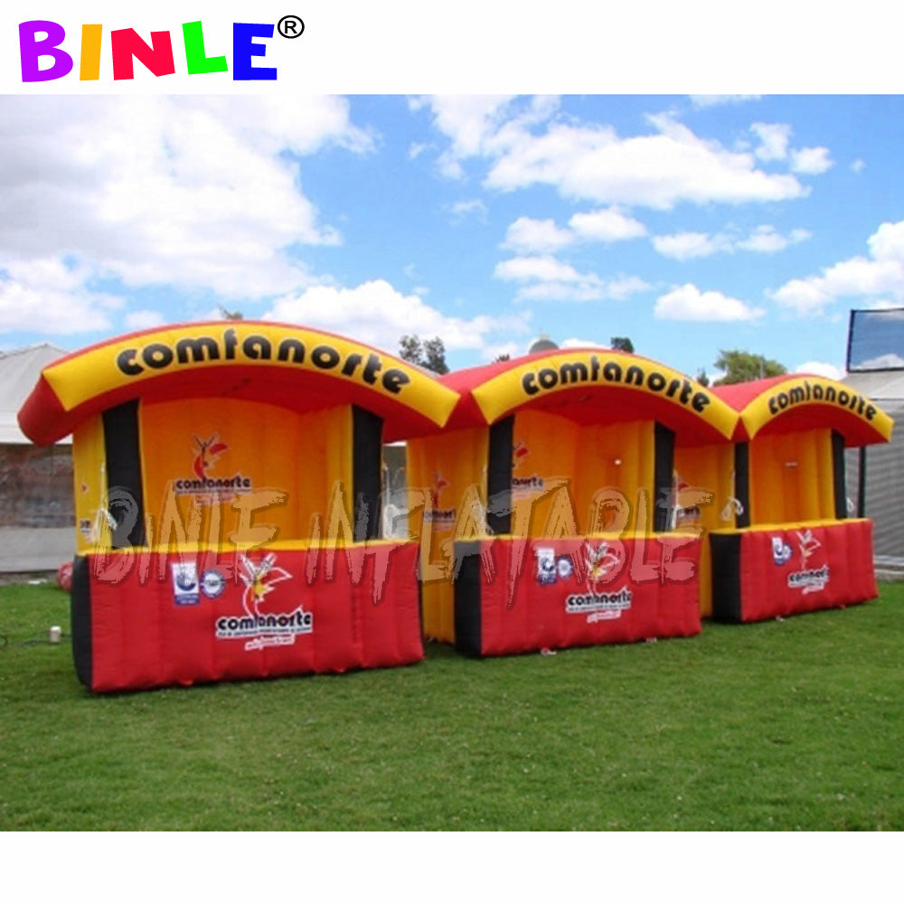New 3x3m inflatable Candy floss booth-festival outdoor selling kiosk tent-selling stand Shop Advertising for Product promotion