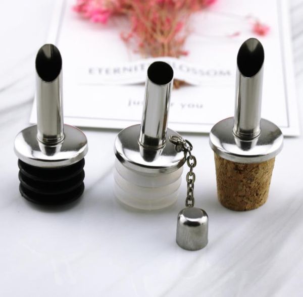 Bar Tools 100pcs Bottle Wooden Cork Stopper Red Wine Pourers Oil Beer Champagn Flask Bottles Spout Plug Household Cellar SN2620