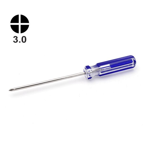130mm Blue Plastic Handle 3.0 Phillips Corss Y Triwing Y0 Ph0 Screwdriver for Toy Game Console DiY 360 Repair Tool Hand Tools Key