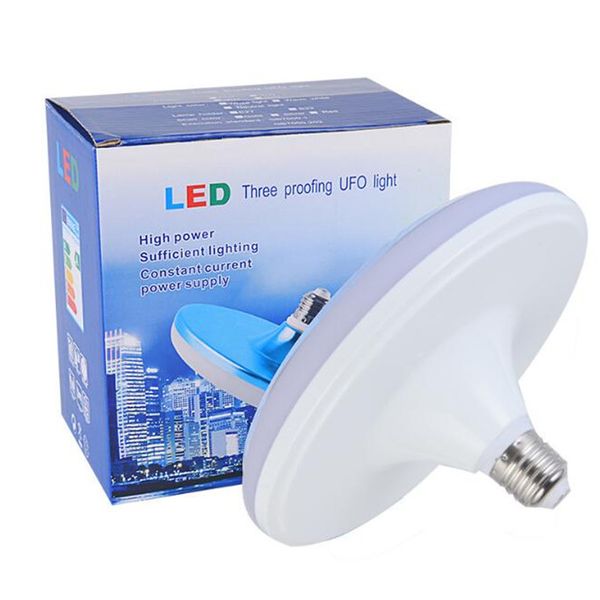 E27 UFO Led Bulb 220V Leds Light Bulbs High Power Lights lamps 20W Energy Saving Flat Bombilla Round Lamp for Home Lighting Cold White white